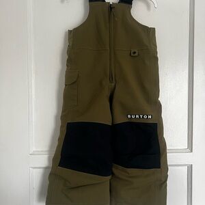 Burton Kids' Green and Black Overalls